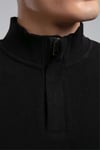 Lee Cooper Pamuklu Regular Fit Fermuarlı Dik Yaka Erkek Sweat 261 LCM 241068 8101 SİYAH