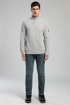 Lee Cooper Pamuklu Regular Fit Fermuarlı Dik Yaka Erkek Sweat 261 LCM 241068 1201 BEJ