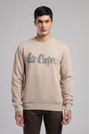 Lee Cooper Pamuklu Regular Fit Logolu Bisiklet Yaka Erkek Sweat 261 LCM 241041 1201 BEJ