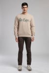 Lee Cooper Pamuklu Regular Fit Logolu Bisiklet Yaka Erkek Sweat 261 LCM 241041 1201 BEJ