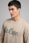 Lee Cooper Pamuklu Regular Fit Logolu Bisiklet Yaka Erkek Sweat 261 LCM 241041 1201 BEJ