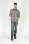 Lee Cooper Regular Fit Cepli Klasik Yaka Uzun Kollu Erkek Gömlek 251 LCM 241018 6103 VİZON