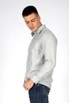 Lee Cooper Regular Fit Klasik Yaka Erkek Gömlek 251 LCM 241063 7101 GRİ