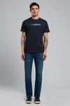 Lee Cooper Streç Pamuklu Slim Straight Normal Bel Düz Paça Jeans Erkek Kot Pantolon 252 LCM 121021 DN2161 KOYU MAVİ