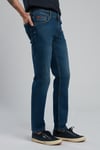 Lee Cooper Streç Pamuklu Slim Straight Normal Bel Düz Paça Jeans Erkek Kot Pantolon 252 LCM 121021 DN2161 KOYU MAVİ