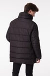 Lee Kapitoneli Regular Fit Dik Yaka Erkek Parka L222360 001 SİYAH