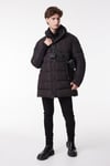 Lee Kapitoneli Regular Fit Dik Yaka Erkek Parka L222360 001 SİYAH