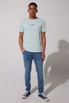 Lee Pamuklu Loose Fit Bisiklet Yaka Erkek T Shirt L231712 303 SU YEŞİLİ