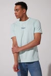 Lee Pamuklu Loose Fit Bisiklet Yaka Erkek T Shirt L231712 303 SU YEŞİLİ