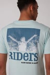 Lee Pamuklu Loose Fit Bisiklet Yaka Erkek T Shirt L231712 303 SU YEŞİLİ