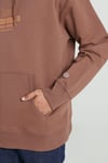Lee Pamuklu Loose Fit Kapüşonlu Şardonlu Erkek Sweat L232274220 KAHVE