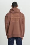 Lee Pamuklu Loose Fit Kapüşonlu Şardonlu Erkek Sweat L232274220 KAHVE