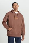 Lee Pamuklu Loose Fit Kapüşonlu Şardonlu Erkek Sweat L232274220 KAHVE