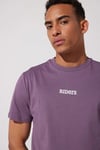 Lee Pamuklu Loose Fit Sırt Baskılı Erkek T Shirt L231709 499 MOR