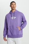 Lee Pamuklu Loose Fit Sırt Baskılı Şardonlu Kapüşon Yaka Erkek Sweat L232274 499 MOR