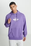 Lee Pamuklu Loose Fit Sırt Baskılı Şardonlu Kapüşon Yaka Erkek Sweat L232274 499 MOR