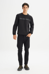 Lee Pamuklu Regular Fit Bisiklet Yaka Logolu Erkek Sweat L242499 001 SİYAH