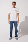 Lee Pamuklu Regular Fit Bisiklet Yaka Erkek T Shirt L231710 100 BEYAZ