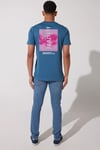 Lee Pamuklu Regular Fit Bisiklet Yaka Erkek T Shirt L231717 405 PETROL