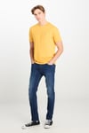 Lee Pamuklu Regular Fit Bisiklet Yaka Logolu Erkek T Shirt ML60UFQ 200 SARI