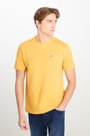 Lee Pamuklu Regular Fit Bisiklet Yaka Logolu Erkek T Shirt ML60UFQ 200 SARI
