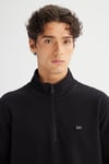 Lee Pamuklu Regular Fit Fermuarlı Dik Yaka Erkek Sweat L2520312 001 SİYAH