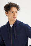 Lee Pamuklu Regular Fit Kapüşon Yaka Fermuarlı Erkek Sweat L2520310 411 KOYU LACIVERT