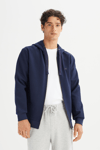 Lee Pamuklu Regular Fit Kapüşon Yaka Fermuarlı Erkek Sweat L2520310 411 KOYU LACIVERT