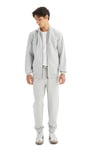 Lee Pamuklu Regular Fit Kapüşon Yaka Fermuarlı Erkek Sweat L252031 036 GRİ MELANJ