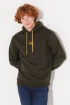 Lee Pamuklu Regular Fit Kapüşonlu Erkek Sweat L212302801 KOYU HAKİ