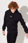 Lee Pamuklu Regular Fit Kapüşonlu Erkek Sweat L212302001 SİYAH