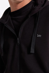 Lee Pamuklu Regular Fit Kapüşonlu Fermuarlı Erkek Sweat L2520310 001 SİYAH