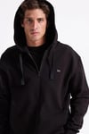 Lee Pamuklu Regular Fit Kapüşonlu Fermuarlı Erkek Sweat L2520310 001 SİYAH