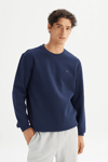 Lee Pamuklu Regular Fit Logolu Bisiklet Yaka Erkek Sweat L2520308 411 KOYU LACIVERT