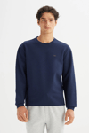 Lee Pamuklu Regular Fit Logolu Bisiklet Yaka Erkek Sweat L2520308 411 KOYU LACIVERT