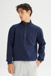 Lee Pamuklu Regular Fit Logolu Fermuarlı Dik Yaka Erkek Sweat L2520312 411 KOYU LACIVERT