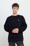 Lee Pamuklu Regular Fit Şardonlu Bisiklet Yaka Erkek Sweat L81IRY100 001 SİYAH