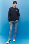 Lee Pamuklu Regular Fit Şardonlu Bisiklet Yaka Erkek Sweat L81IR YMA LACİVERT