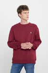 Lee Pamuklu Regular Fit Şardonlu Bisiklet Yaka Erkek Sweat L81IRY A84 BORDO