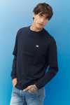 Lee Pamuklu Regular Fit Şardonlu Bisiklet Yaka Erkek Sweat L81IR YMA LACİVERT