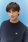Lee Pamuklu Regular Fit Şardonlu Bisiklet Yaka Erkek Sweat L81IR YMA LACİVERT