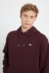 Lee Pamuklu Regular Fit Şardonlu Kapüşonlu Erkek Sweat L80YR Y74 BORDO