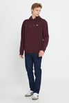 Lee Pamuklu Regular Fit Şardonlu Kapüşonlu Erkek Sweat L80YR Y74 BORDO