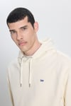 Lee Pamuklu Regular Fit Şardonlu Kapüşon Yaka Erkek Sweat L80YRY 102 BEYAZ