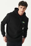 Lee Pamuklu Regular Fit Sırt Baskılı Kapüşonlu Erkek Sweat L222695 001 SİYAH