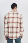 Lee Pamuklu Relaxed Fit Cepli Klasik Yaka Kareli Erkek Gömlek L66I6720 543 EKRU