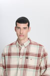 Lee Pamuklu Relaxed Fit Cepli Klasik Yaka Kareli Erkek Gömlek L66I6720 543 EKRU