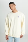 Lee Pamuklu Relaxed Fit Şardonlu Kapüşon Yaka Erkek Sweat LM01R JNQ EKRU