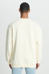 Lee Pamuklu Relaxed Fit Şardonlu Kapüşon Yaka Erkek Sweat LM01R JNQ EKRU