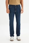Lee Pamuklu Slim Fit Normal Bel Düz Paça Jeans Erkek Kot Pantolon L70100033 317 KOYU İNDİGO